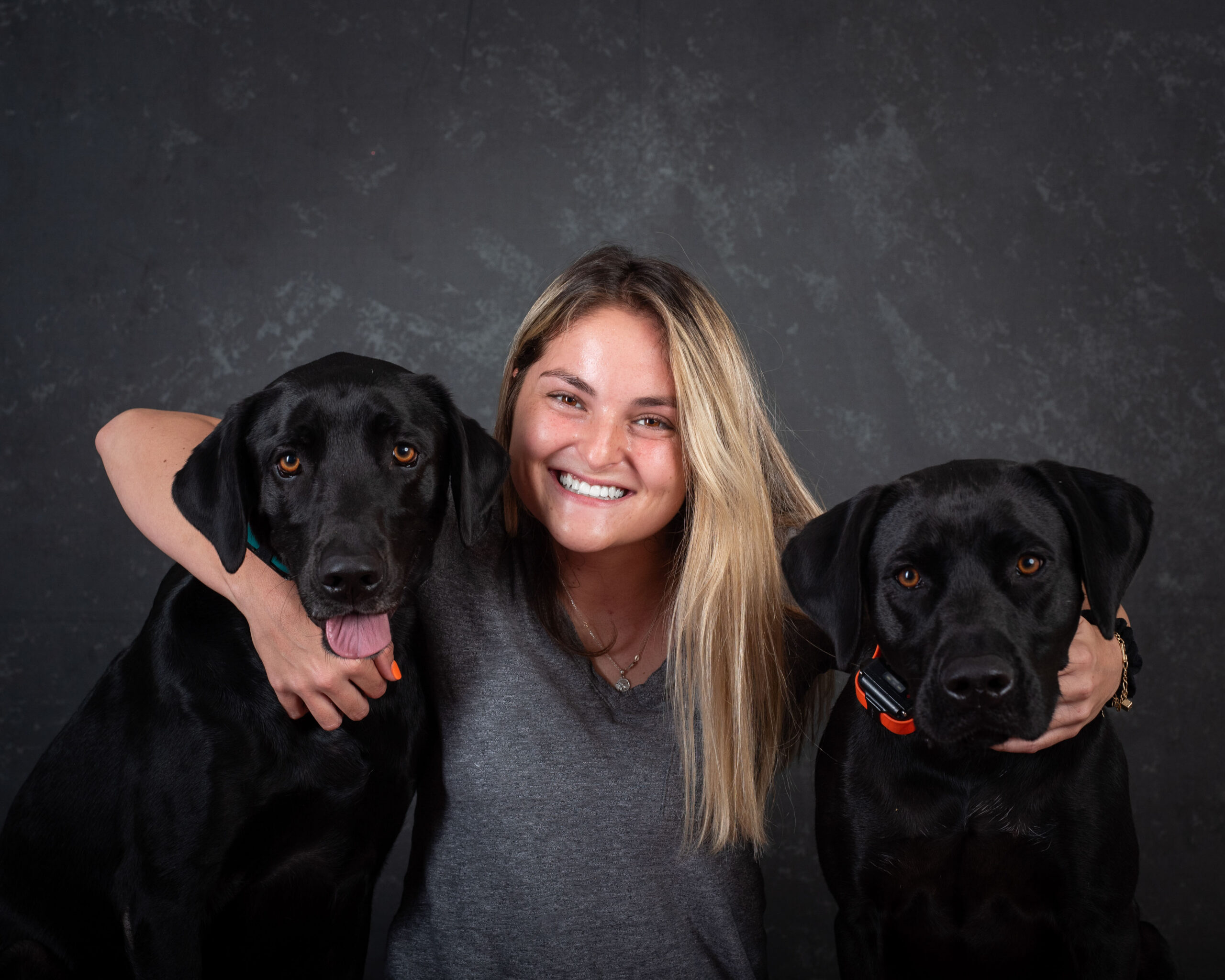 Sofia Gonzales with Dog in Palm Beach